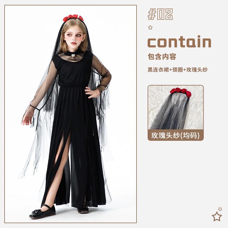 Girls Halloween Costume Devil Bride Vampire