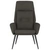 Recliner Dark Gray Suede Look