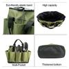 Gardening Tote Bag with 8 Pockets Gardening Tool Kit Organizer Hand Tool Storage Bag Lawn Yard Bag