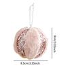 Pink Christmas Furry Ball Ornament Cute Ball Pendant Display Crafts Christmas Tree Decoration for Office Anniversary Festival