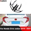 For Honda Civic 2016 2017 2018    Sedan Carbon Car Rear Tail Light Lamp Cover Trim Taillight Frame Trims Accessories
