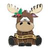 Elk Decoration Wooden Cartoon Elk Ornament Rustic Xmas Centerpiece