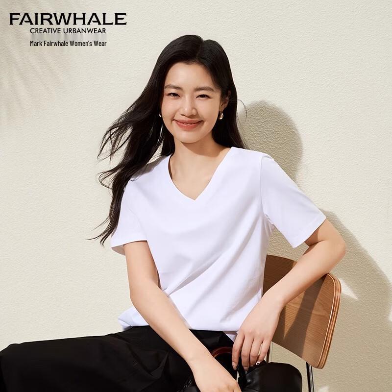 Mark Fairwhale Women's 2025 Summer V-Neck T-Shirt