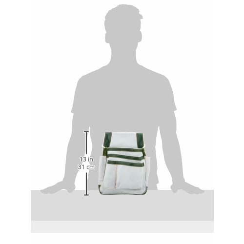 SK11 Leather Gusseted Nail Bag SMK-320 White
