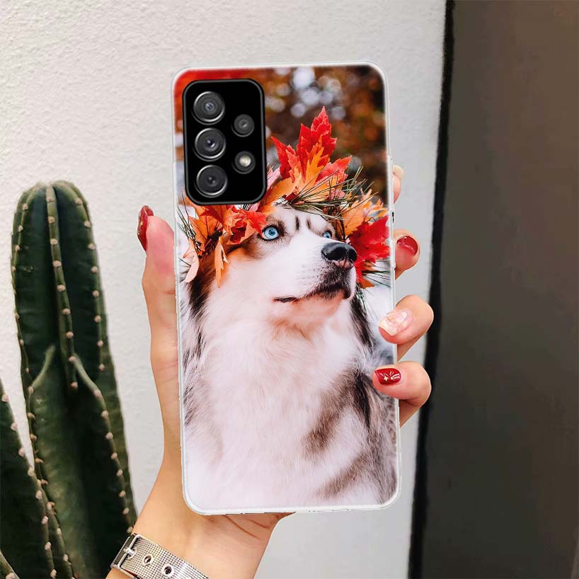 Siberian Husky Dog For Samsung Galaxy A16 A15 A14 A13 A56 A55 A54 A53 Phone Case A36 A35 A34 A33 A26 A25 A24 A23 A05S A04S A03S