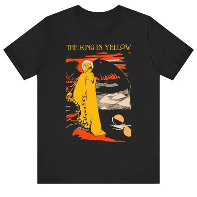 König im gelben Hemd Klassisches Horrorliteratur T-Shirt Lovecraft Gothic Unisex T-Shirt