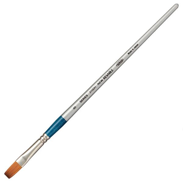 

Holbein Watercolor Brush Sable 3100H Flat No. 8 203126