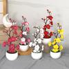 30cm Plantas Artificiais Bonsai Árvore Pequena Simulação Vasos Plantas Flores Artificiais Mesa Em Vasos Enfeites Decoração de Casa Hotel Jardim