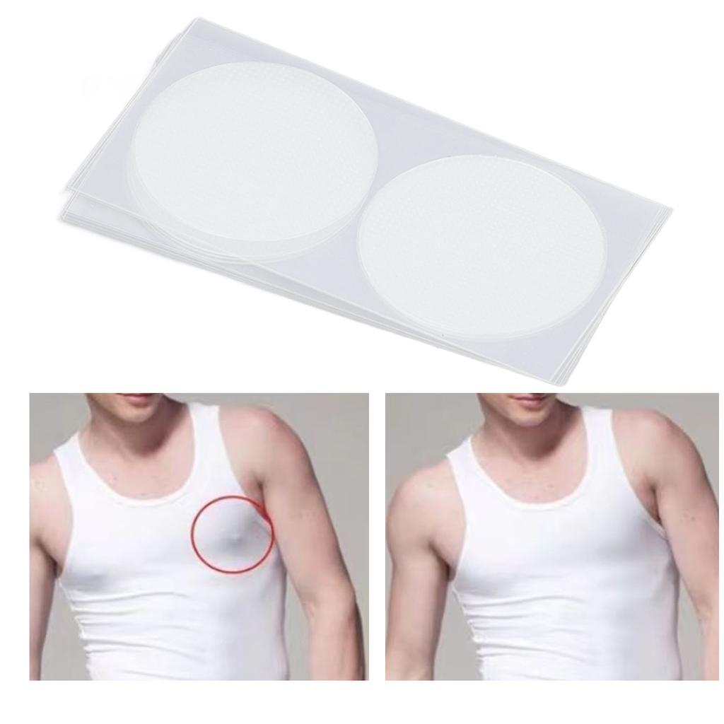 80pcs Men Nipple Covers Anti Chafing Ultra Thin Self Adhesive Men Nipple Stickers for Running Cyclin