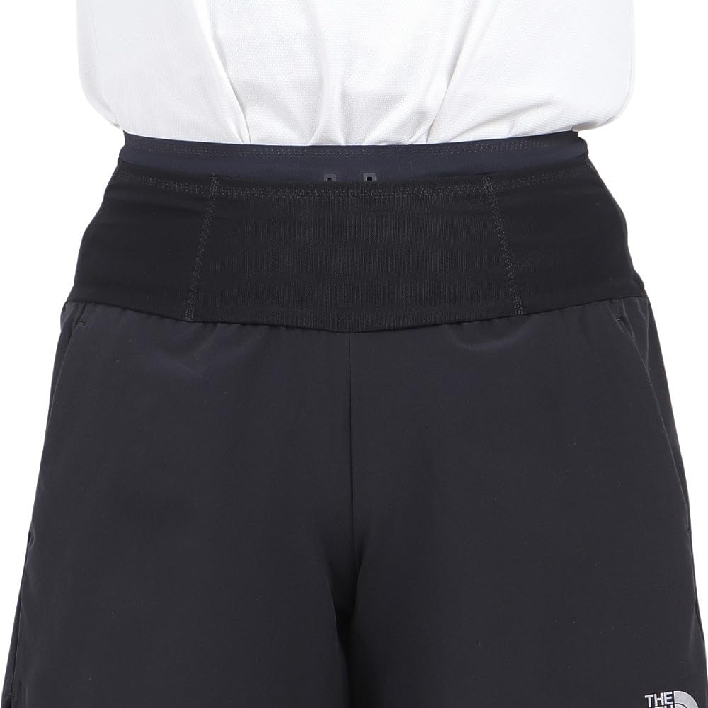 North Enduris Racing Shorts Water Repellent Stretch Lightweight Running Black L [The Face] Women's
