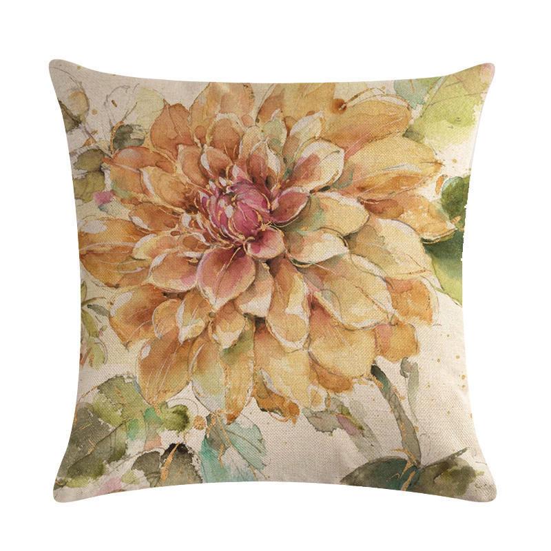 45x45cm ptaki i kwiaty Sofa dekoracyjna poszewka na poduszkę poszewka na poduszkę pościel 45*45 rzuć poduszka Home Decor poszewka na poduszkę