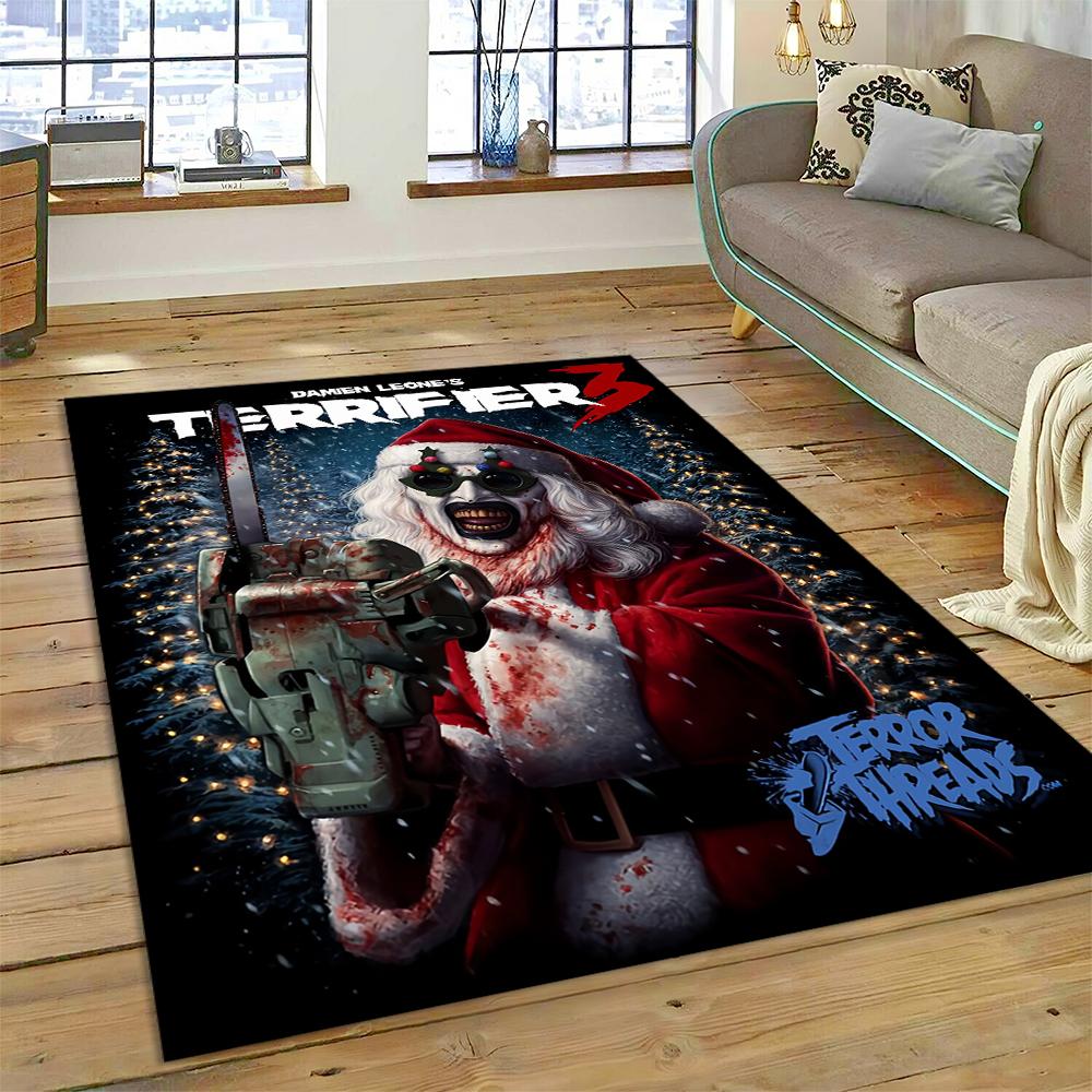 

27 Style Terrifier 3 Horror Clown Movie Flim Carpet Rug for Bedroom Living Room Home Sofa Decoration,kids Play Decor Floor Mat 40x60cm( 15x23in )