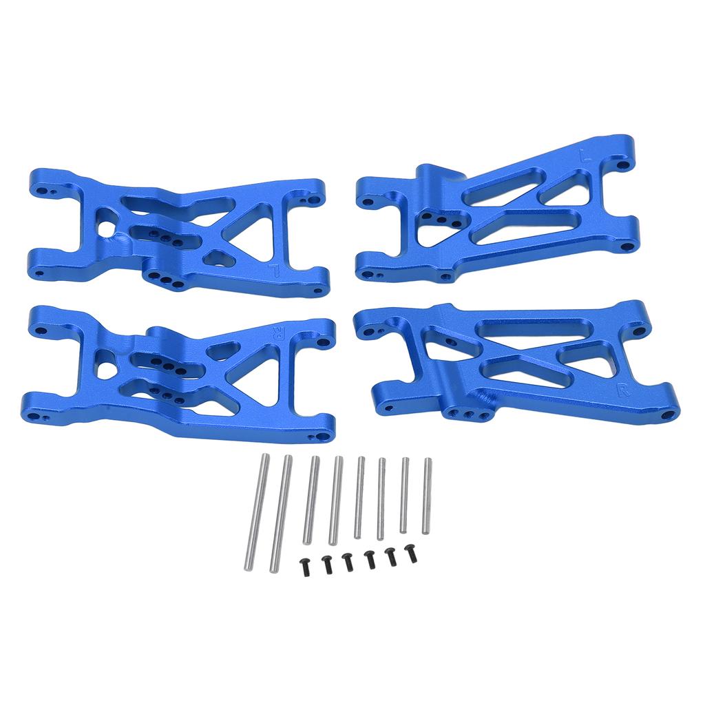RC Front and Rear Lower Suspension Arm Set Aluminum Alloy RC Swing Arm Set for LOSI 1 10 22S 2WD RC Cars Blue
