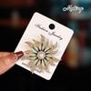Korean Pearl Sunflower Brooch for Women - Elegant Alloy Pin for Coats and Suits