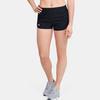 Under Armour Speedpocket Solid Straight Leg Sports Casual Shorts Women Shorts Black 1323872-001