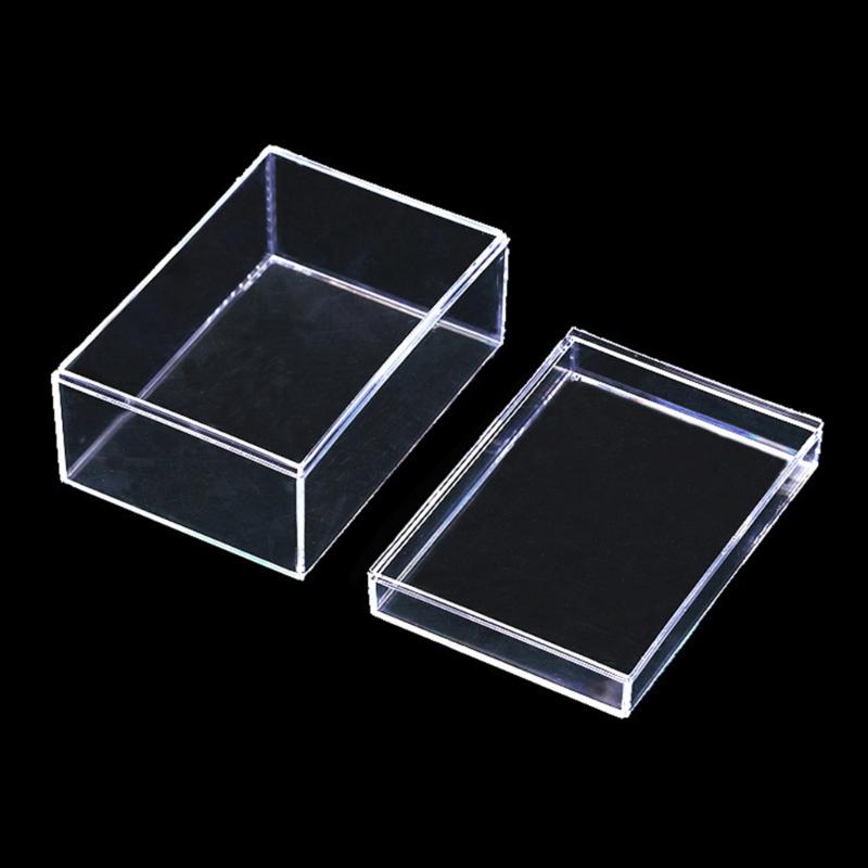 Clear Playing Cards Holder Boxes Playing Card Storage Travel Tarot Game Cards Case Decorative Poker Deck Card Container