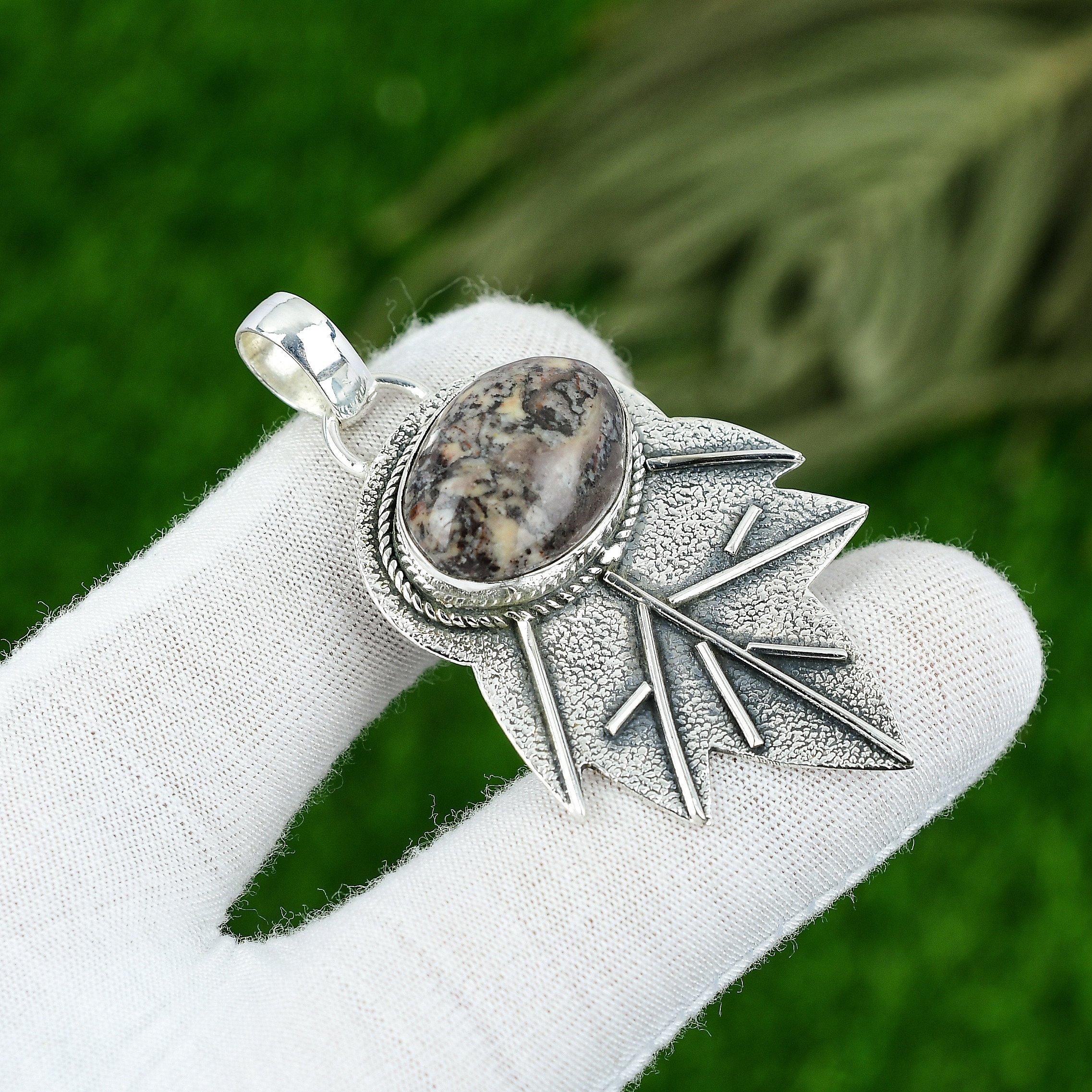 

Натуральный медовый дендритовый опал, кулон из драгоценного камня, коричневый, ювелирные изделия из стерлингового серебра 925 пробы