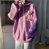 Autumn Design Top Coat Sweatshirts Loose Personality Hooded Send Cute Bear Sweater Men