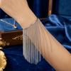 Zinc Zinc Alloy Fringe Arm Cuff Bangle Exquisite Open Upper Arm Chain Fashion Tassels Armband  Party