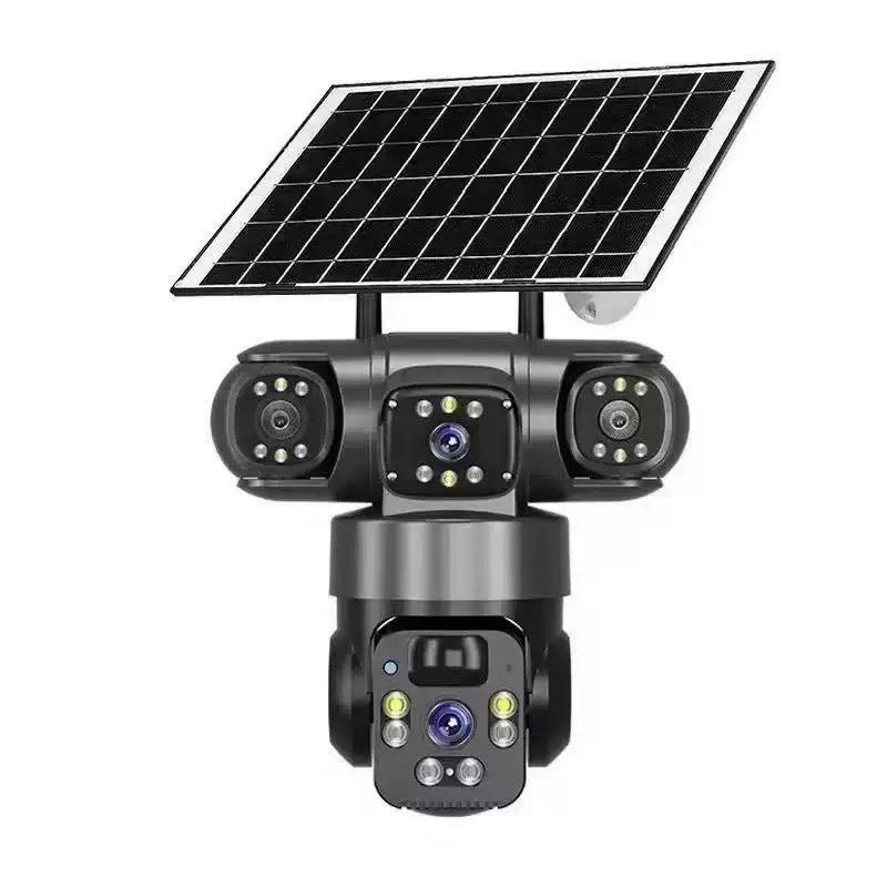 V380 360° Triple-Lens Solar WiFi/4G Surveillance Camera