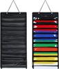 Non-Woven Felt Storage Hanging Bag for Taekwondo/Karate Belts, Martial Arts Belt Organizer Display Holder Wall Mounted Fabric