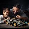 Black V12 Block Roadster Rc Tech Racer 1:14 Diy Racing Car Building Block Assembly Block Car Toy Birthday Gift