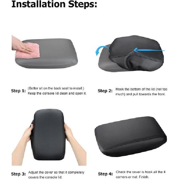 For 2025 Outback Accessories Car Center Console Cover for Outback Black Stitches