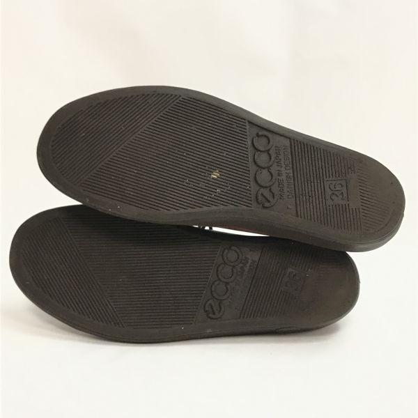 USED/ECCO soft leather walking shoes women 36 23 brown Japan
