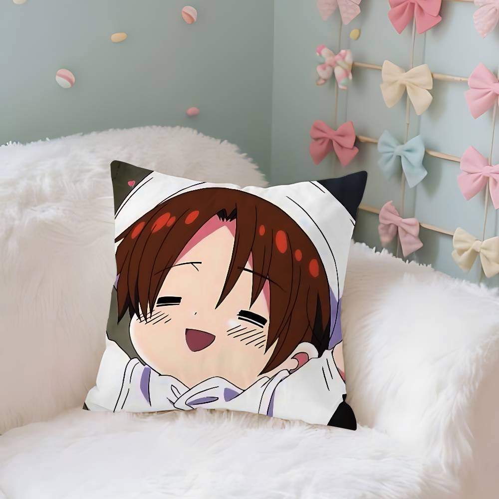 Anime Hhetalia World StarsS Case Plush Fabric Soft Pillowcase Double Sided Print Cushion Cover Household Gifts