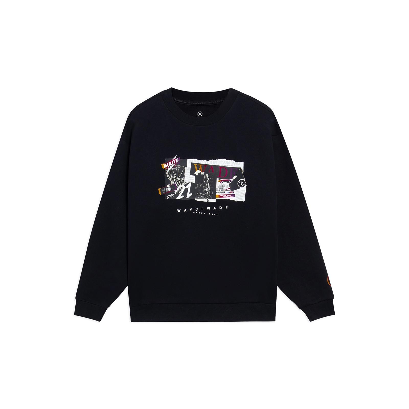 Li-Ning Way Of Wade Loose Fit Sweatshirt Black Men s AWDT147-1 M