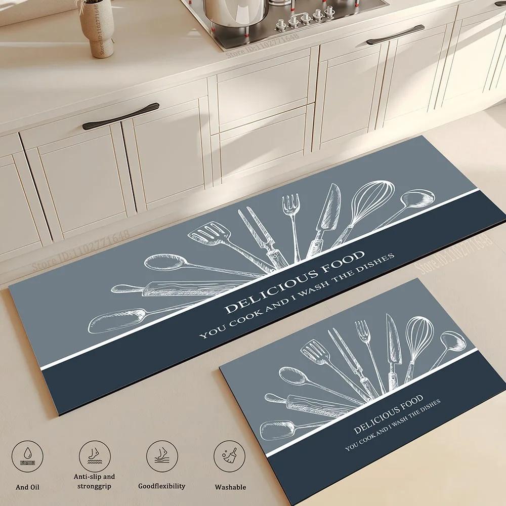 Kitchen Floor Mat Carpet Rug Simple Entrance  Mat Home Decor Living Room Long Area Rug Antifatigue Carpets for Living Room