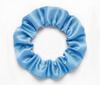 Silk Scrunchie Mulberry 6A Blue S Premium