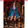 Alice In Wonderland Mad Hatter Halloween Women Costume With Polyester Fabric For Cosplay Party