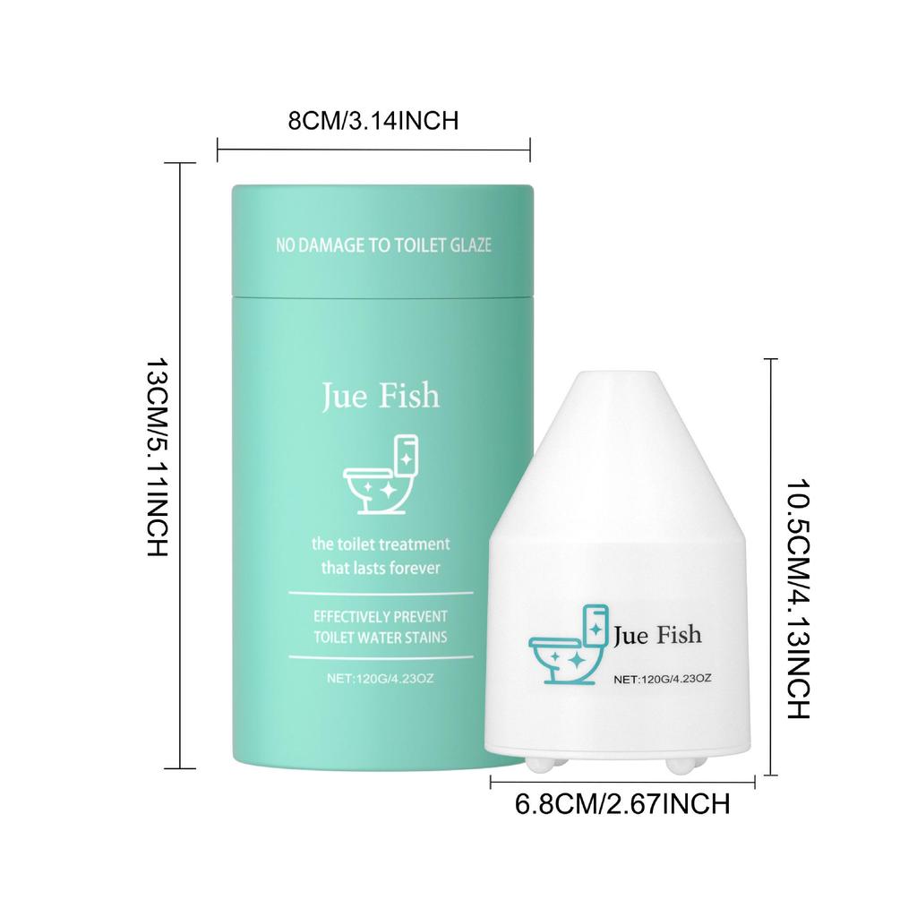JUE FISH Automatic Toilet Cleaner - Drop-in Foam Fresh Deodorizer