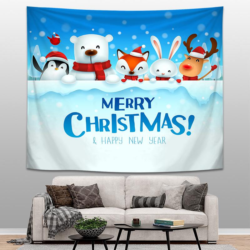 Christmas home decoration tapestry wall tapestry European style scene background cloth bohemian tapestry tapeçaria de natal
