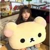 60Cm Rilakkuma Plush Pillow Soft Fluffy Stuffed Bear Doll Cushion Backrest For Bedroom Sofa Bedside Cute Birthday Gift For Girls