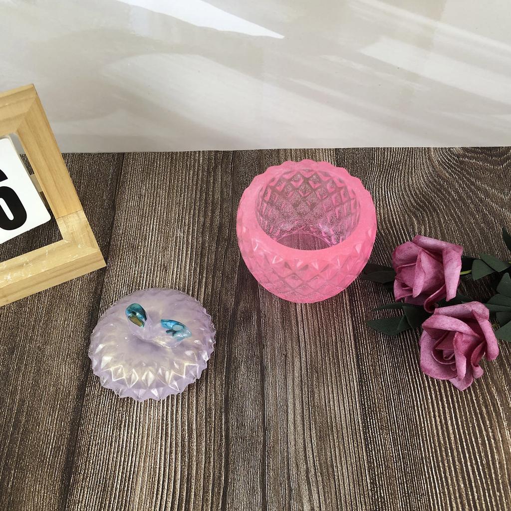 Creative Fruit Design Silicone Mold for Handmade Resin Storage Jars Craft Gifts and Organizers Projects