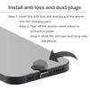 Verlustsicher Tragbar Legierung USB C Ladeanschluss Schutzkappen Abdeckung Geeignet Für Tägliche Smartphone-Nutzung Outdoor-Enthusiasten