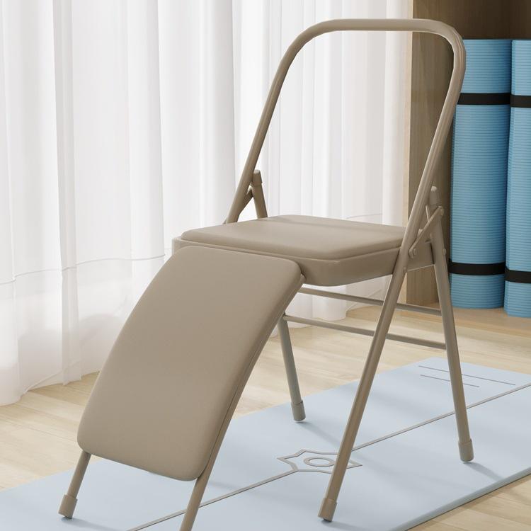 Verdikte PU Yoga Stoel: Iyengar & Pilates Opvouwbare Kruk met Multifunctionele Hulpmiddelen