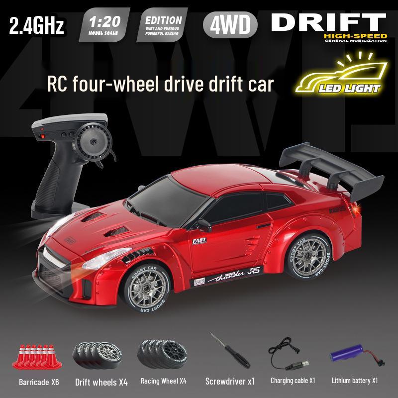 RC Pro Variable Speed 4WD Drift Remote Control Car - Rechargeable Racing Model Toy for Kids