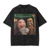 Vintage Washed Tshirt Tung Tung Tung Sahur Sybau Funny Meme Cotton T Shirts Popular Tee Shirt Couple Summer Awesome Design Tees