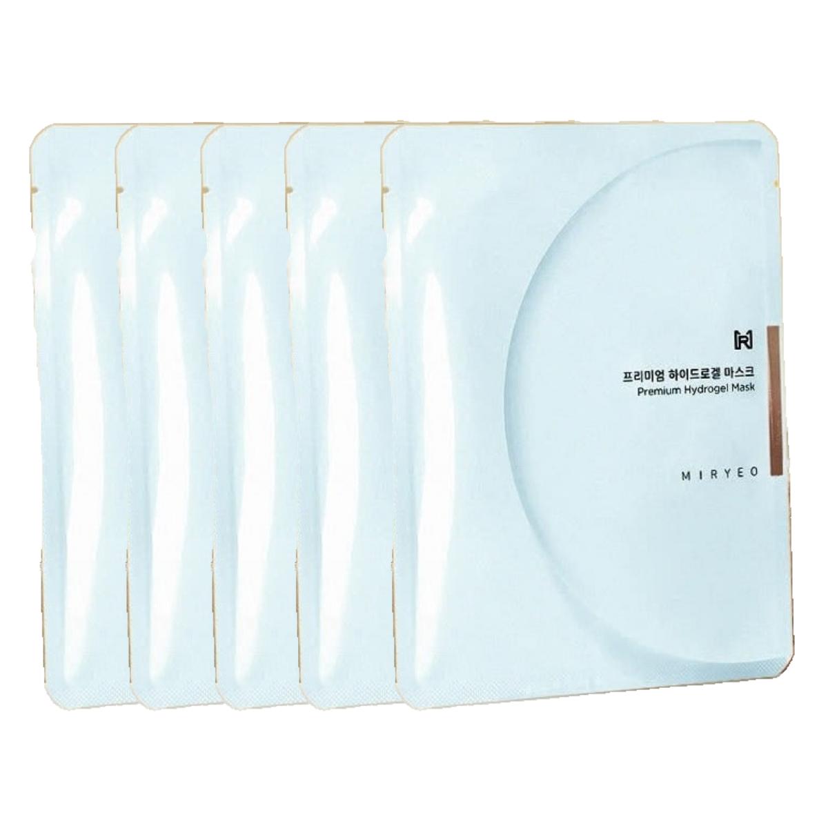 Miryeo Premium Hydrogel Mask Pack Intensive Moisturizing & Firming Glowing Skin 5 Sheets