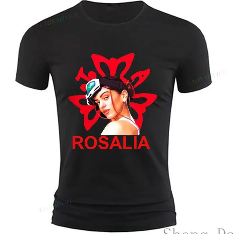Girl Tee Rosalía Motomami Vintage HipHop TShirt Famous Star Fan Gift Idea Funny Clothes Graphic Tee Unisex Popular Top S