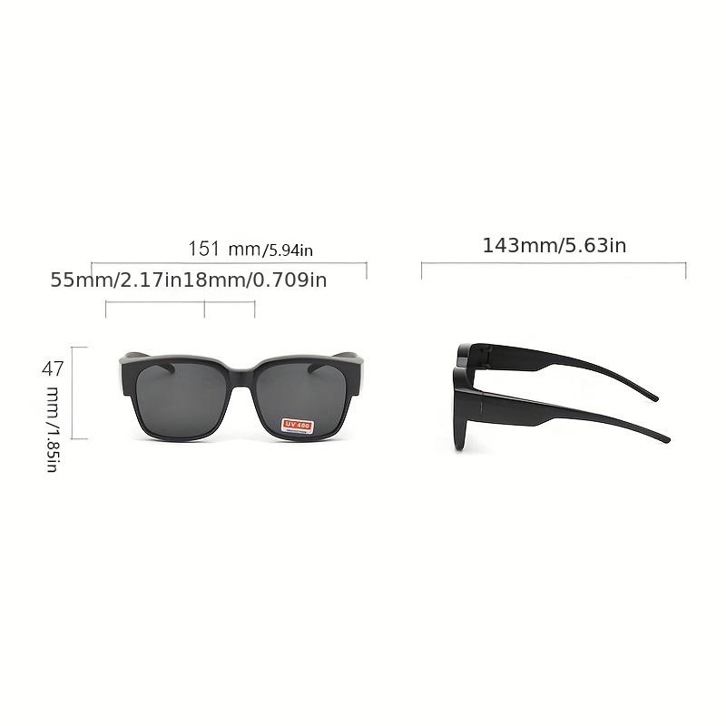 Fashion Sunglasses Cover Over Myopia Prescription Glasses Portable Men Women Vintage Fishing Driving Eyewear