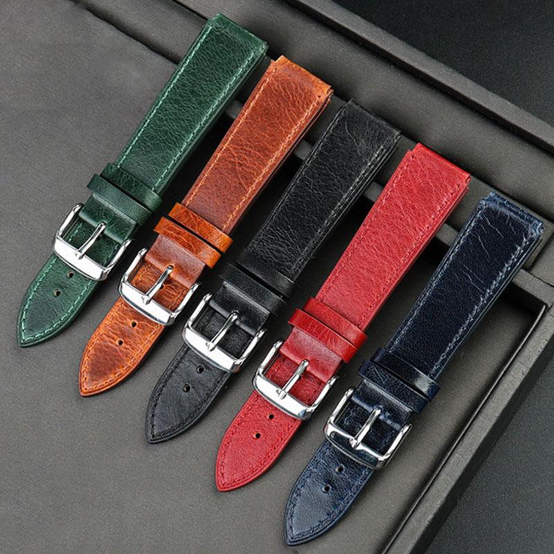 16mm Retro leather strap For G-shock Casioak GA-2100 GA-2110 GM-2100 men's Replacement vintage cowhide watch band bracelet belt