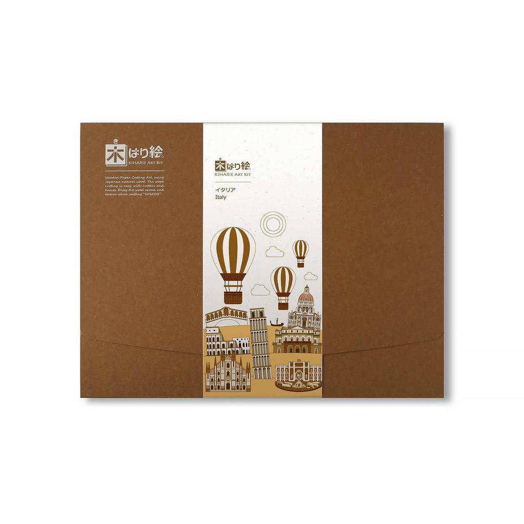 KINOWA "Italy" Wood Collage Original DIY Kit World Heritage World Travel Made In Japan