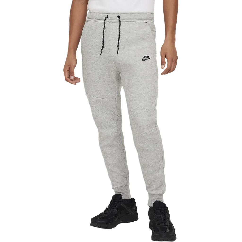 Nike Logo Print Lace-Up Slim Fit Mid-Rise Knitted Sports Pants Men bottoms Gray HV0960-063