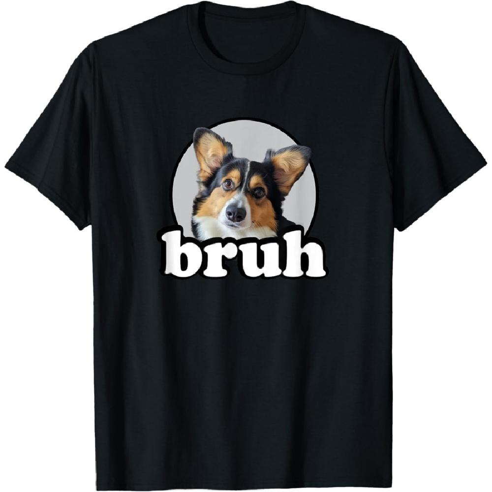 

Funny Kids Bruh Black Tricolor Corgi Lover T-Shirt XXXXXL чёрный