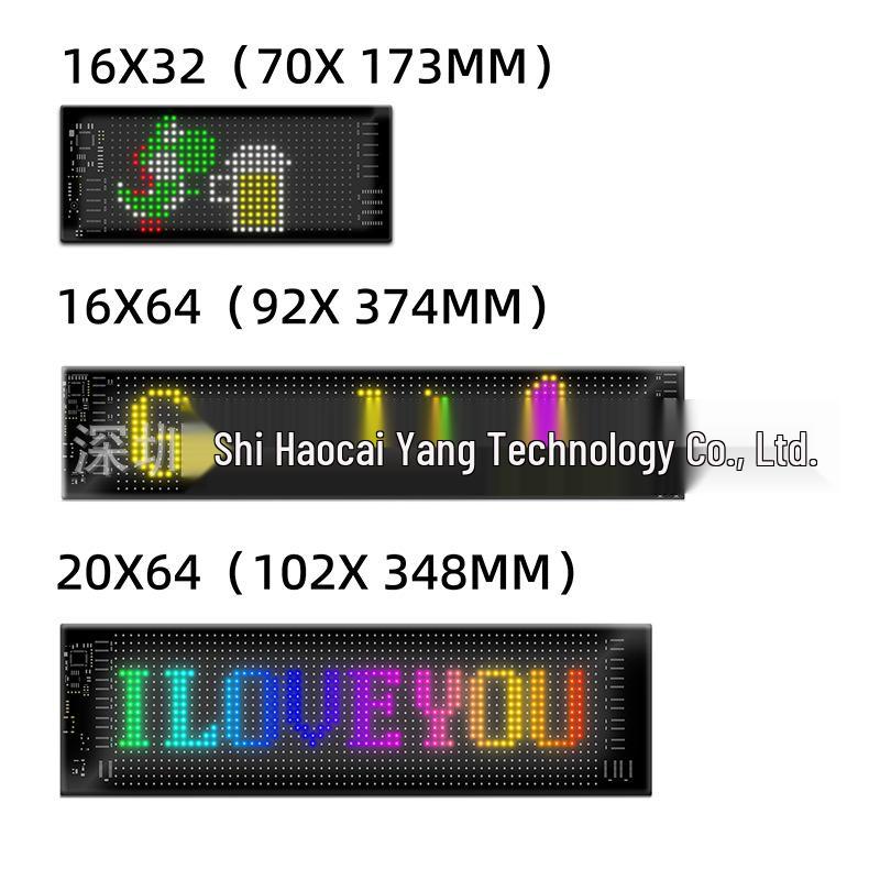 LED Flexible Soft Screen: Smart Car Sticker with Full-Color Display
