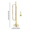 C Flat Bugle Brass Golden Lacquer Trumpet Classic Professional for Stage